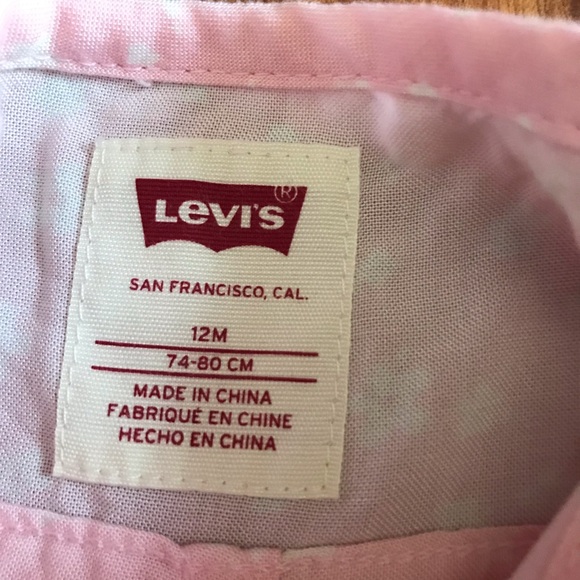 Levi's Baby Girl’s Floral Jumpsuit Size 12 Months - Picture 4 of 4